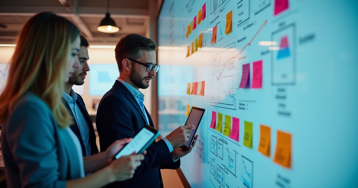 Consultoria realizando diagnóstico de processos empresariais 