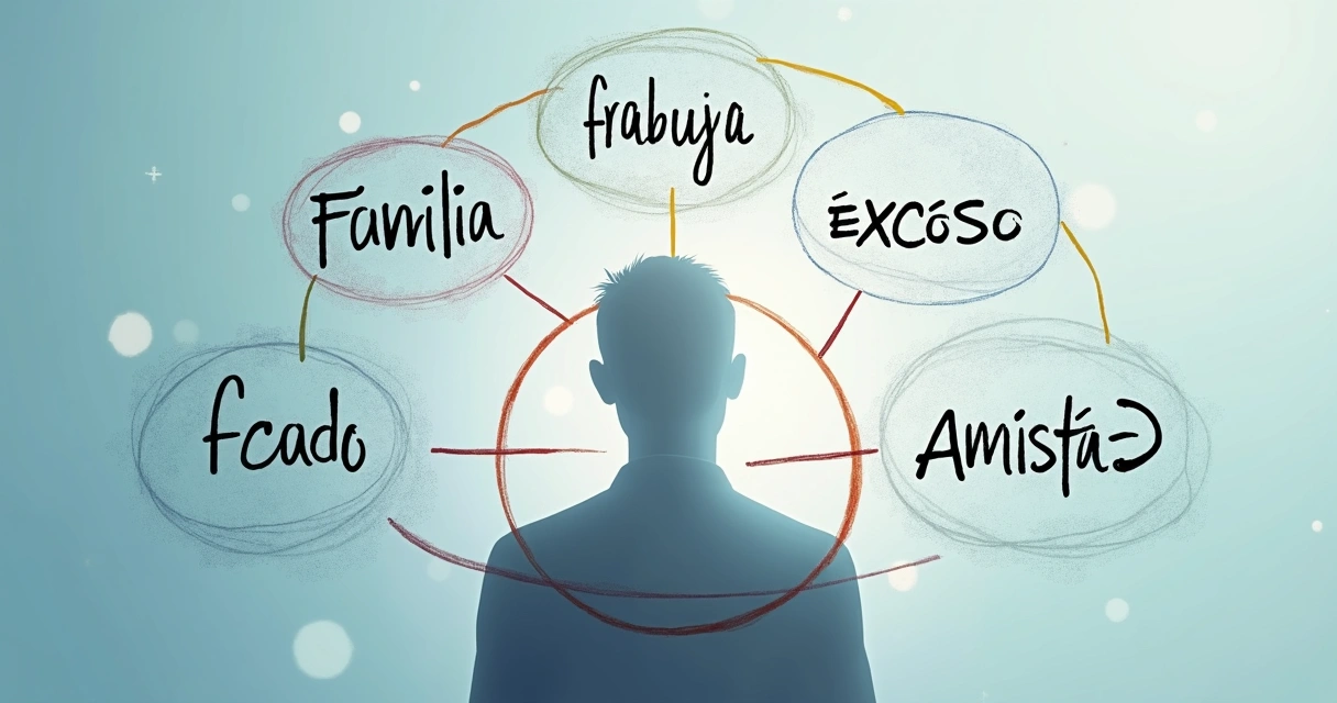 Diagrama de creencias personales y su impacto en pensamientos