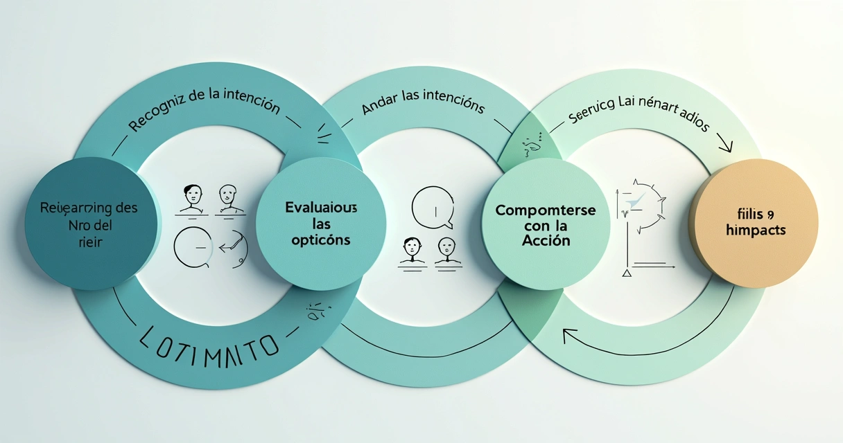 Diagrama sobre el proceso de toma de decisiones conscientes 