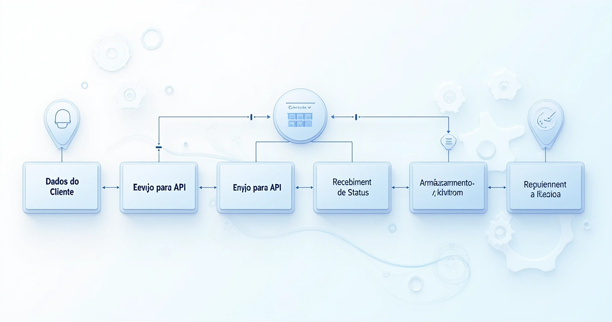 Diagrama simples de fluxo de emissão de NFS-e 