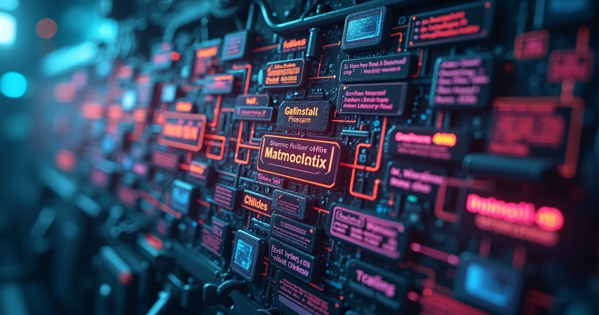 Diagrama colorido gerado por IA mostrando causas e efeitos interligados em análise industrial 