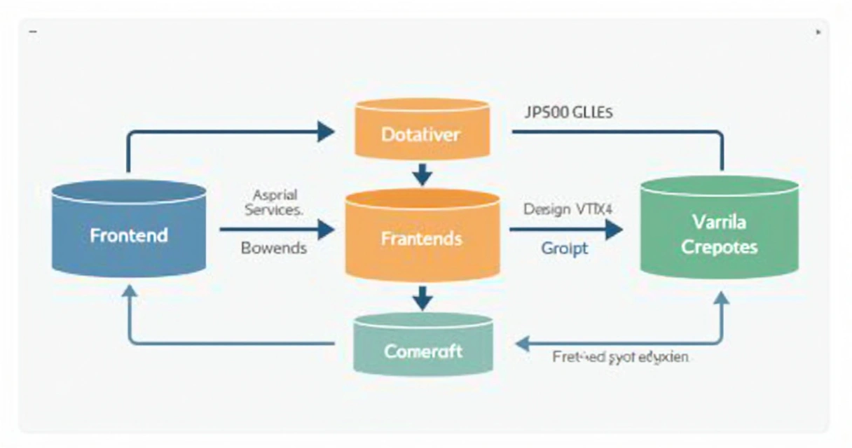Ilustração de diagrama de contêiner para arquitetura de aplicação web 