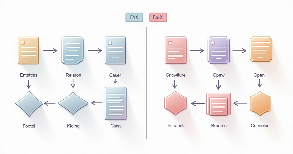 Exemplos de símbolos do diagrama ER e de classe 