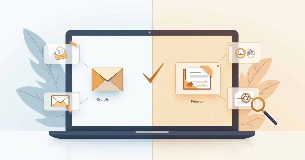 Comparativo visual entre recursos do LinkedIn gratuito e Premium 
