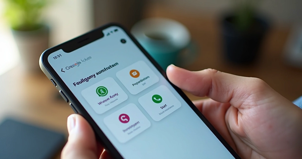 Destaques de funções em tela de aplicativo de finanças 