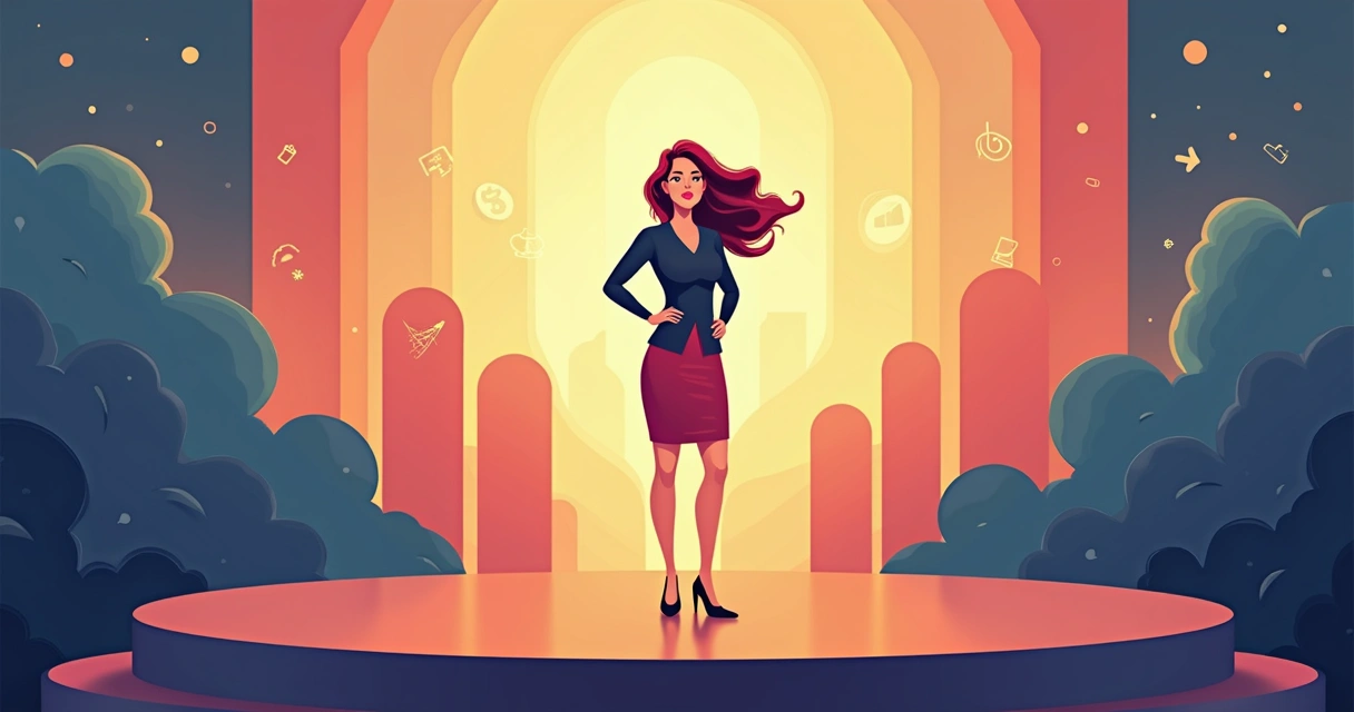 Marca feminina se destacando em meio a outras com design personalizado 