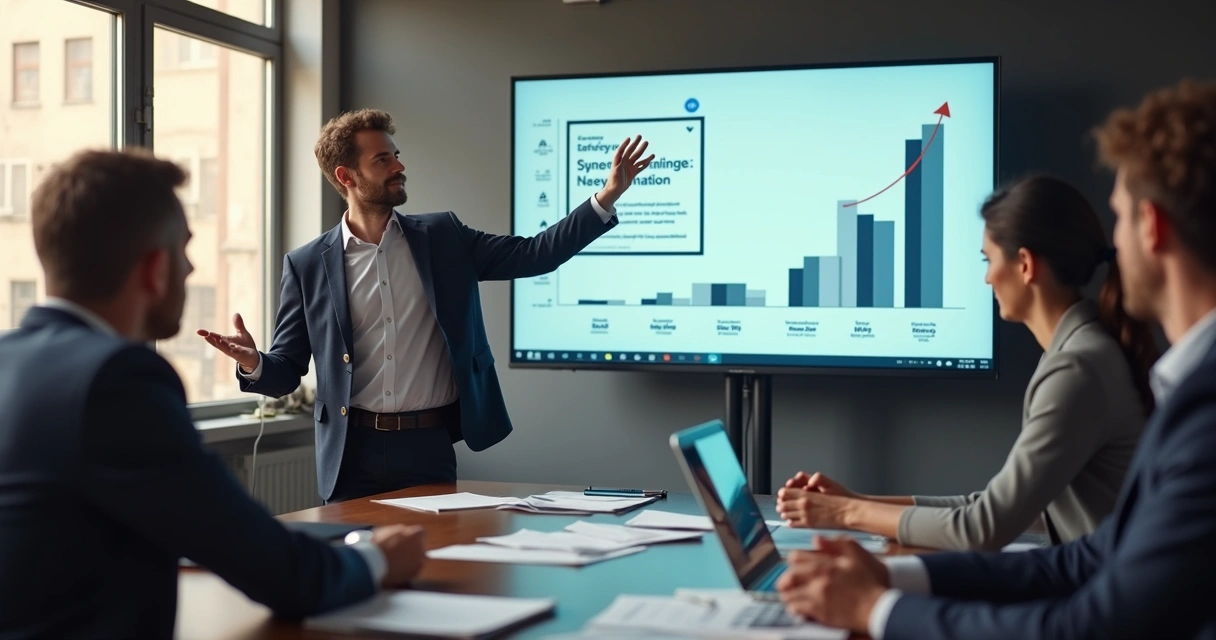 Profissional destacando certificado de segurança em reunião de negócios 