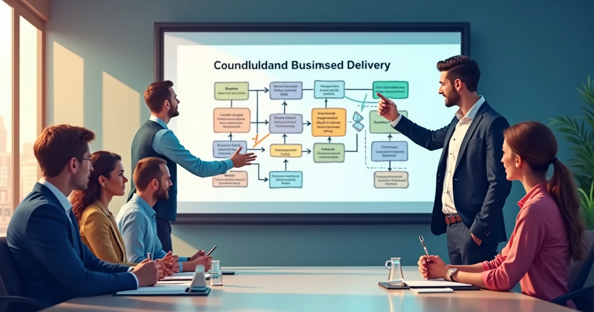 Slides mostrando o processo de entrega diferenciada para clientes PME 