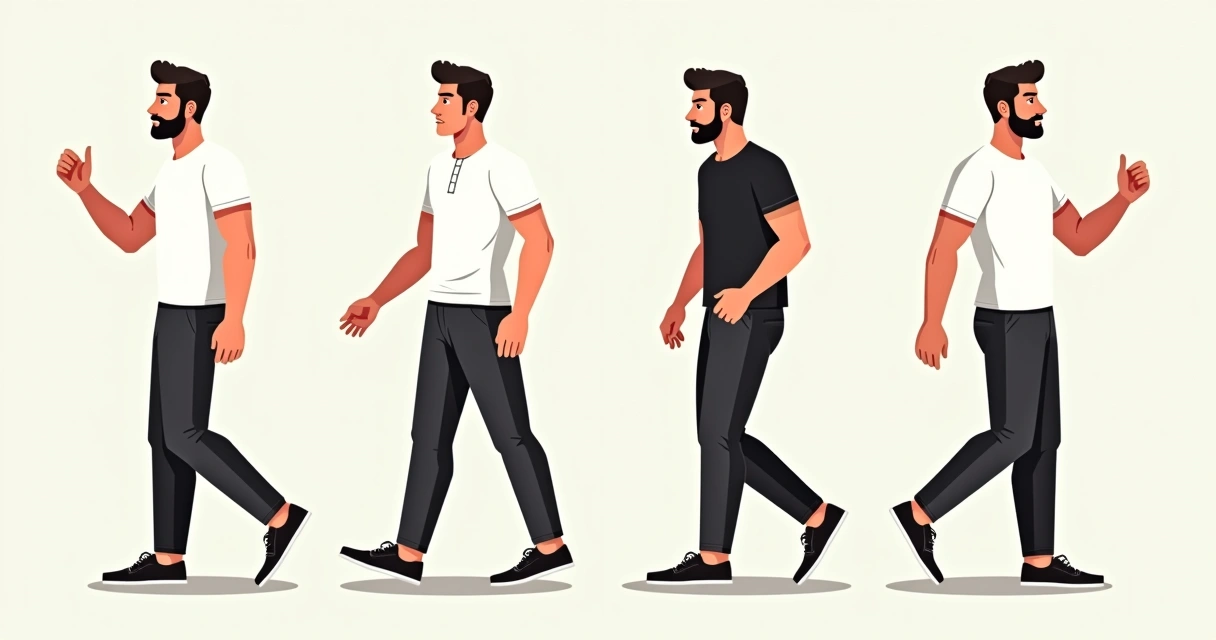 Variedade de cortes de camisetas brancas masculinas lado a lado