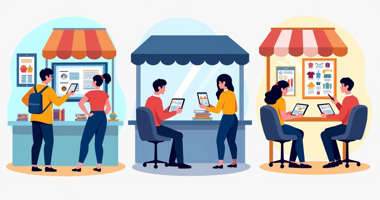 Setores diversos usando catálogos digitais 