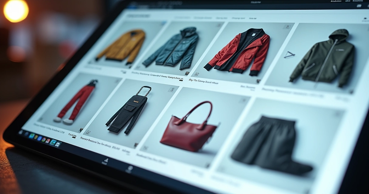 High-quality product photos displayed in a digital catalog