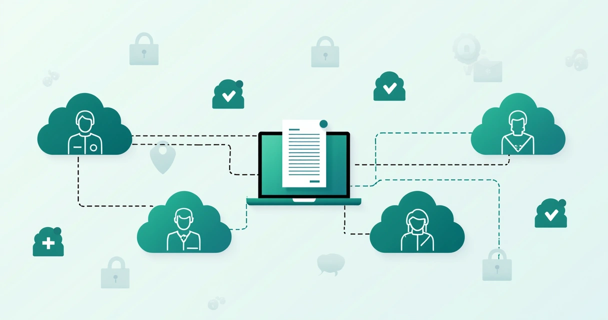 Digital contract passing through cloud approval stages
