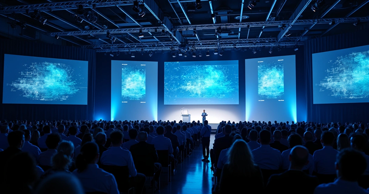 Speaker delivering digital forensics keynote speech