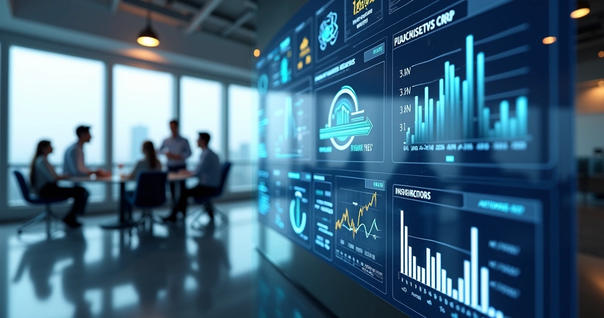 Risk management dashboard on trading platform screen 