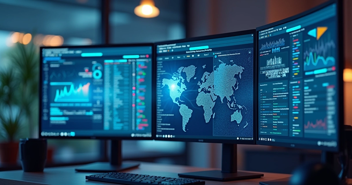 AI sales agent scanning a dynamic list of leads on a screen 