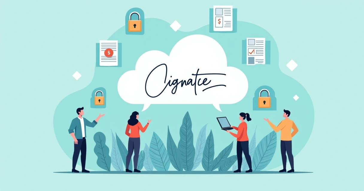 Digital signature security with cloud and locked documents