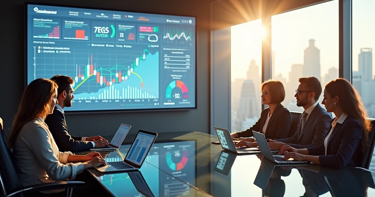 Digital treasury dashboard with real-time analytics and volatility surfaces. 