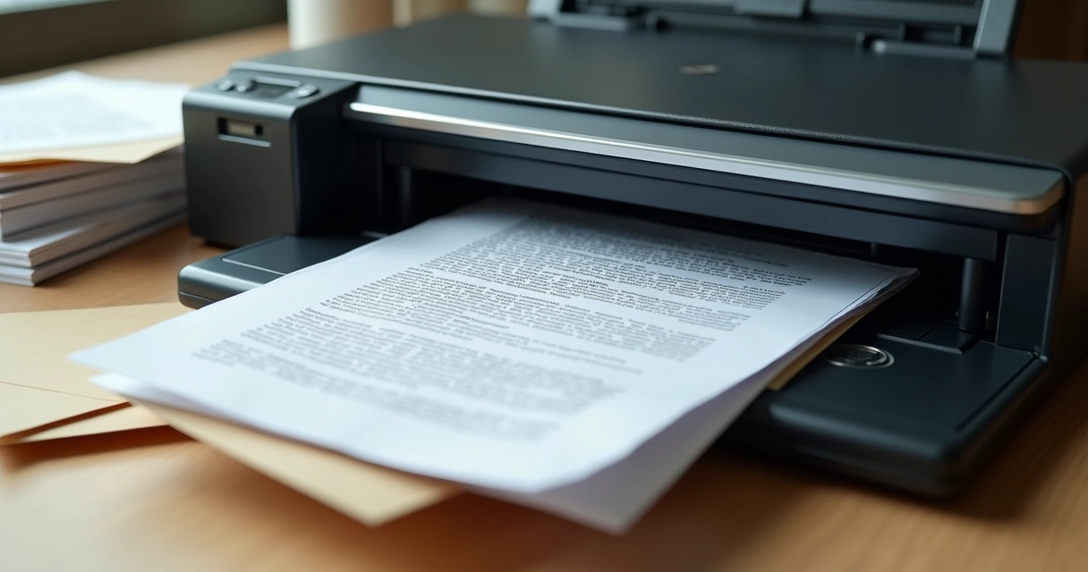 Documentos jurídicos sendo digitalizados em um scanner 