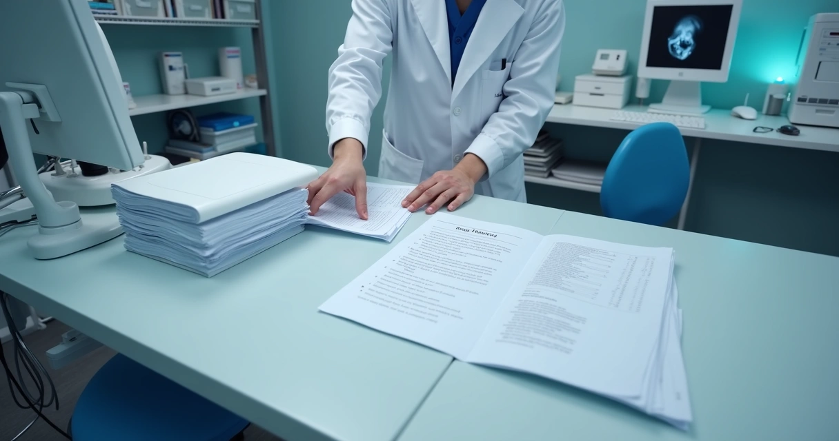 Digitalização de documentos da clínica 