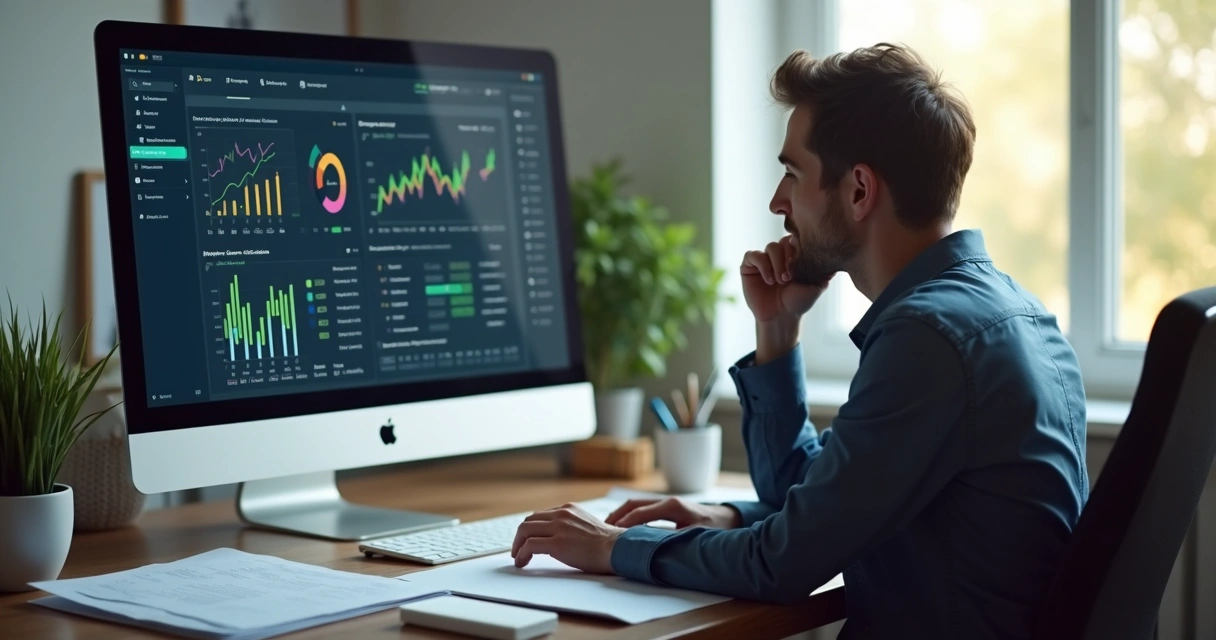 Resgate Antecipado de Investimentos: Quando Vale a Pena? 3 Pessoa olhando para opções financeiras em tela de computador