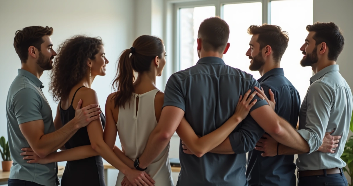 Dinâmica de confiança em grupo de trabalho 