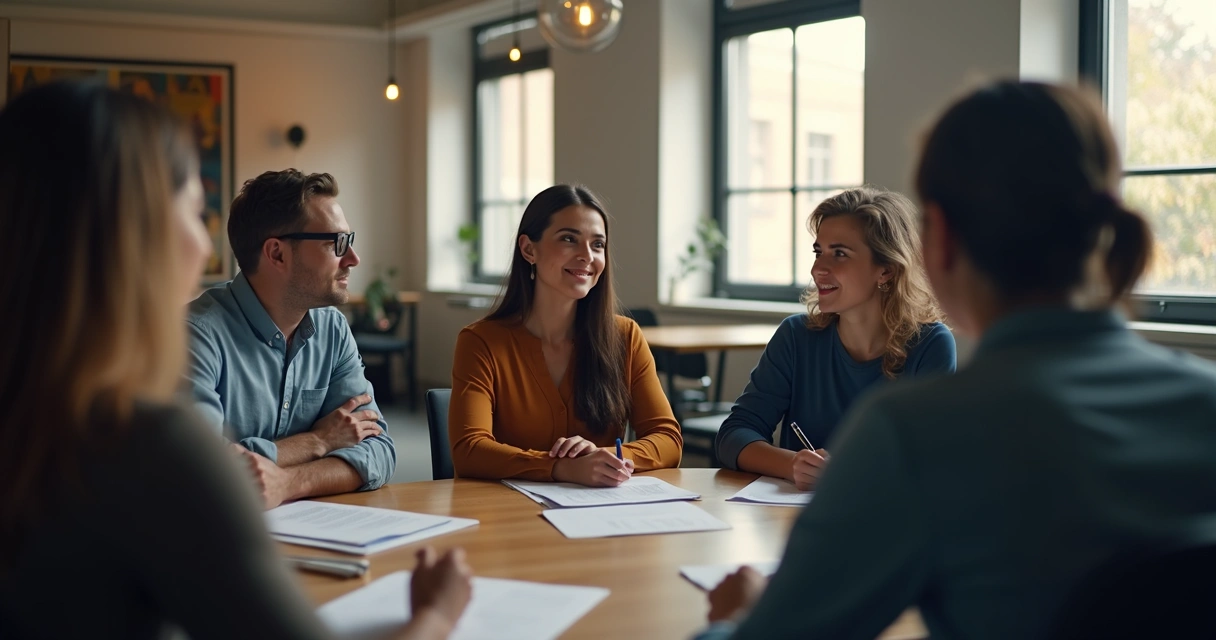 Exercício de escuta ativa em grupo de trabalho 