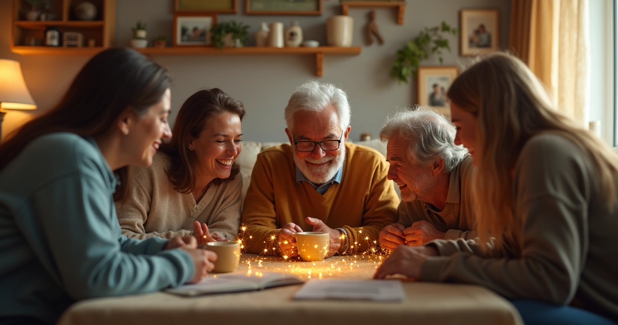 Personas conectadas por líneas sutiles que representan relaciones invisibles