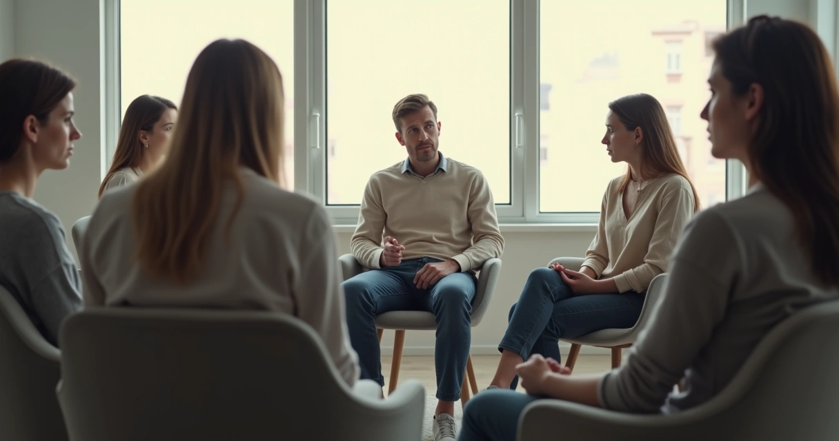 Grupo en círculo excluyendo a una persona