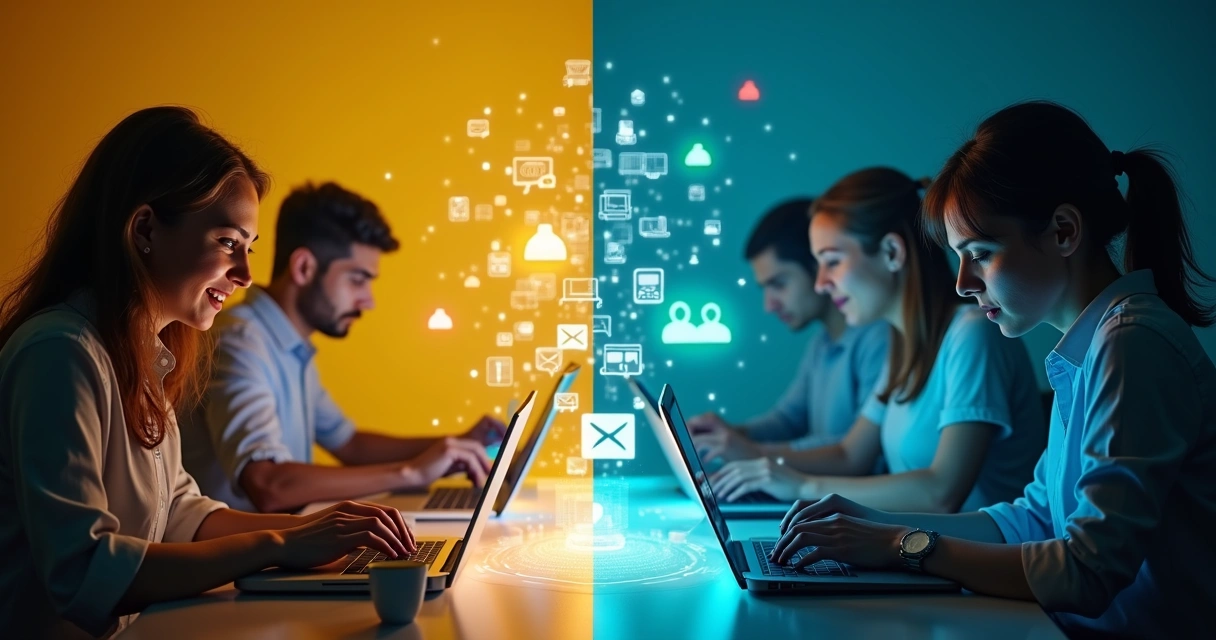 Discussão online polarizada em rede social 