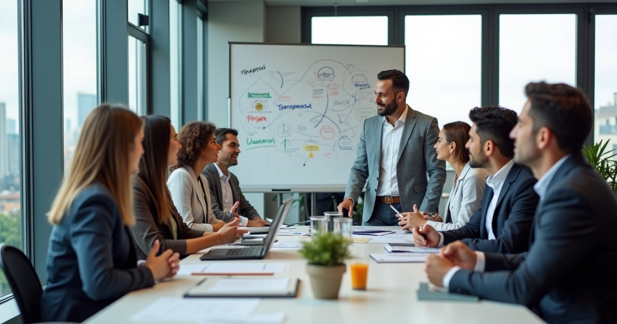 Equipo de desarrollo diseñando solución tecnológica ética