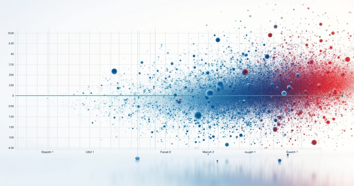 Gráfico de dispersão entre o sinal contínuo e retornos futuros no Bitcoin. 