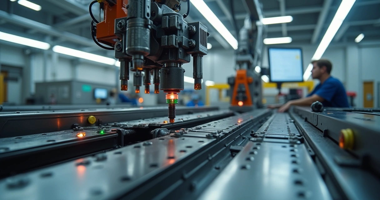 Dispositivo automatizado para montagem de buchas e cravamento de rebites