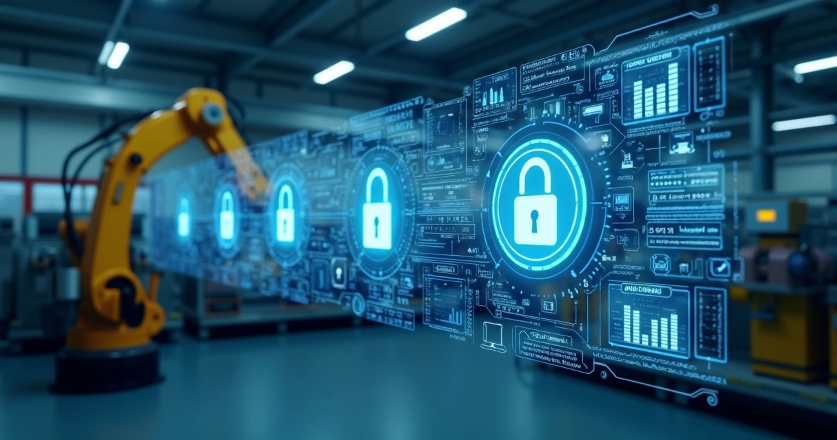 Dispositivos IoT industriais conectados em ambiente controlado 