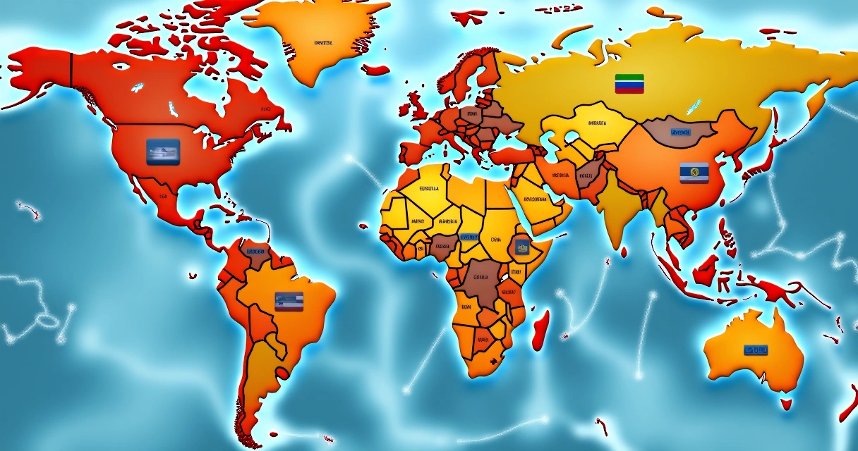 Mapa das Américas com setas ligando Chile, Argentina, Bolívia e Brasil a EUA, China e Europa. 