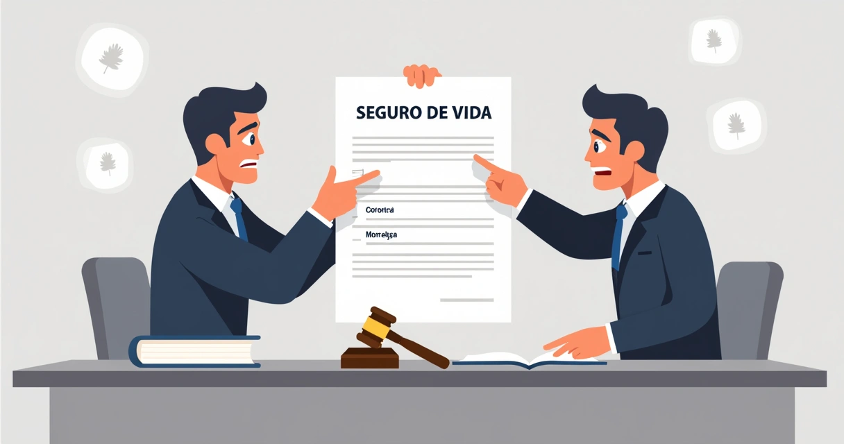 Duas pessoas discutindo, representação de disputa por beneficiário de seguro de vida 
