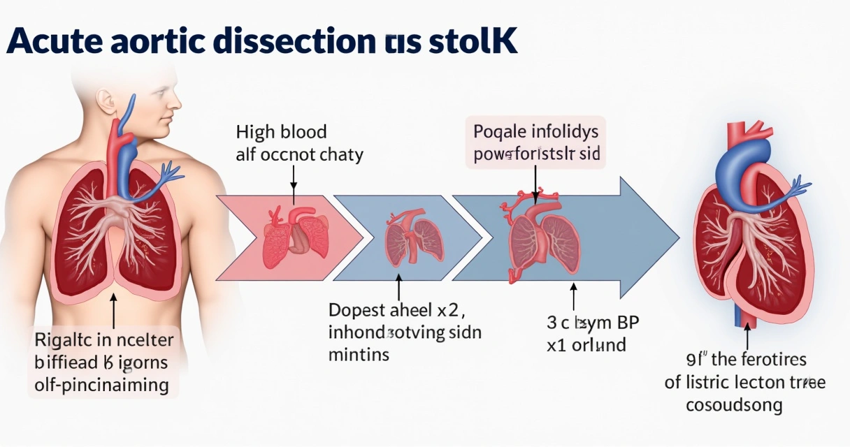 Fluxograma colorido para manejo de dissecção aguda de aorta 