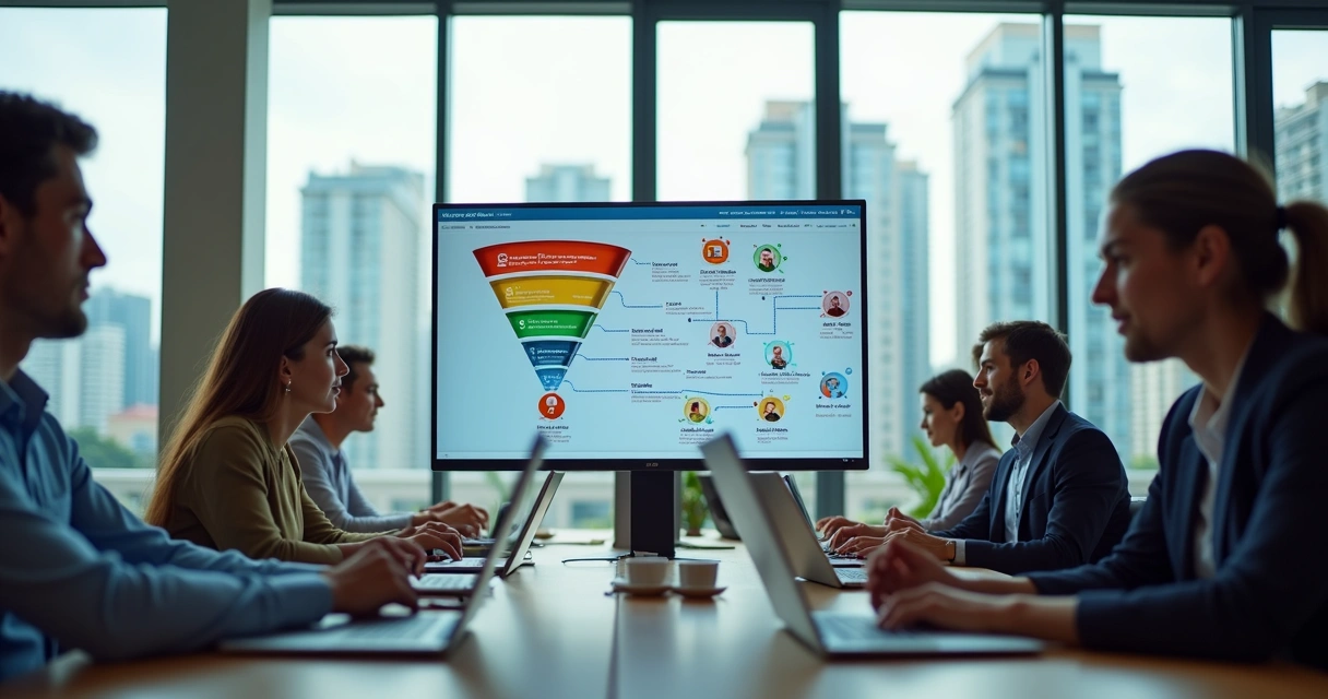 Corretores de imóveis recebendo leads automaticamente em um painel de CRM 