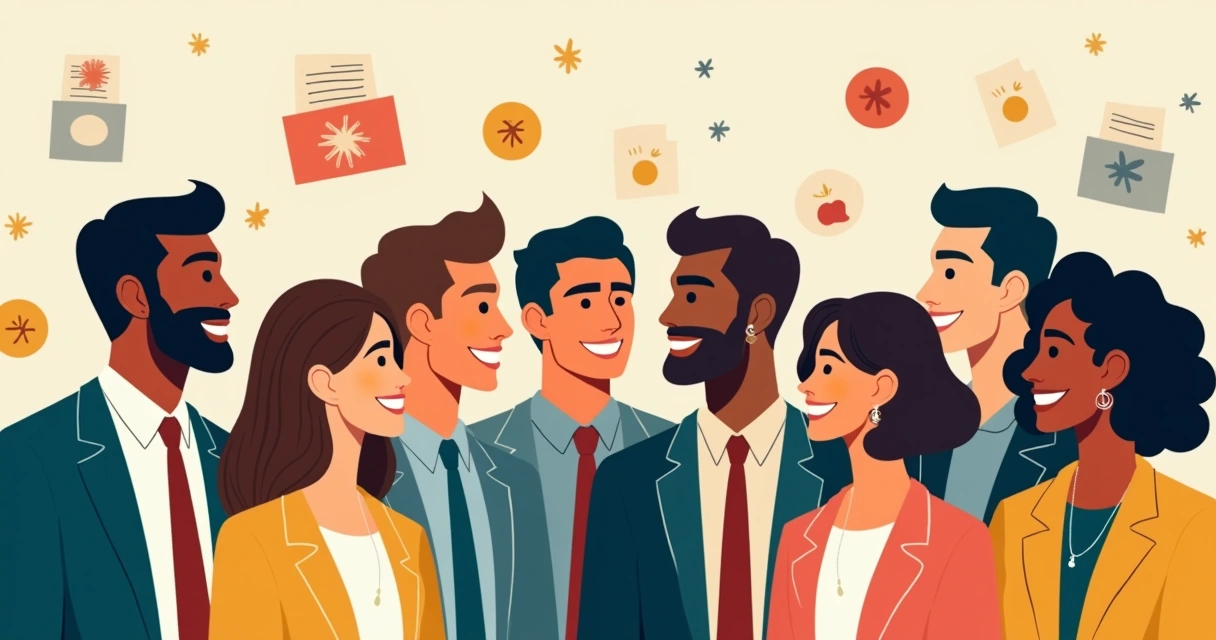 Diversidade de trabalhadores sindicalizados reunidos em grupo vibrante 
