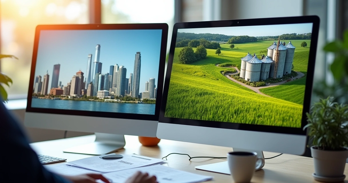 Carteira de investimentos diversificada com ativos urbanos e rurais 