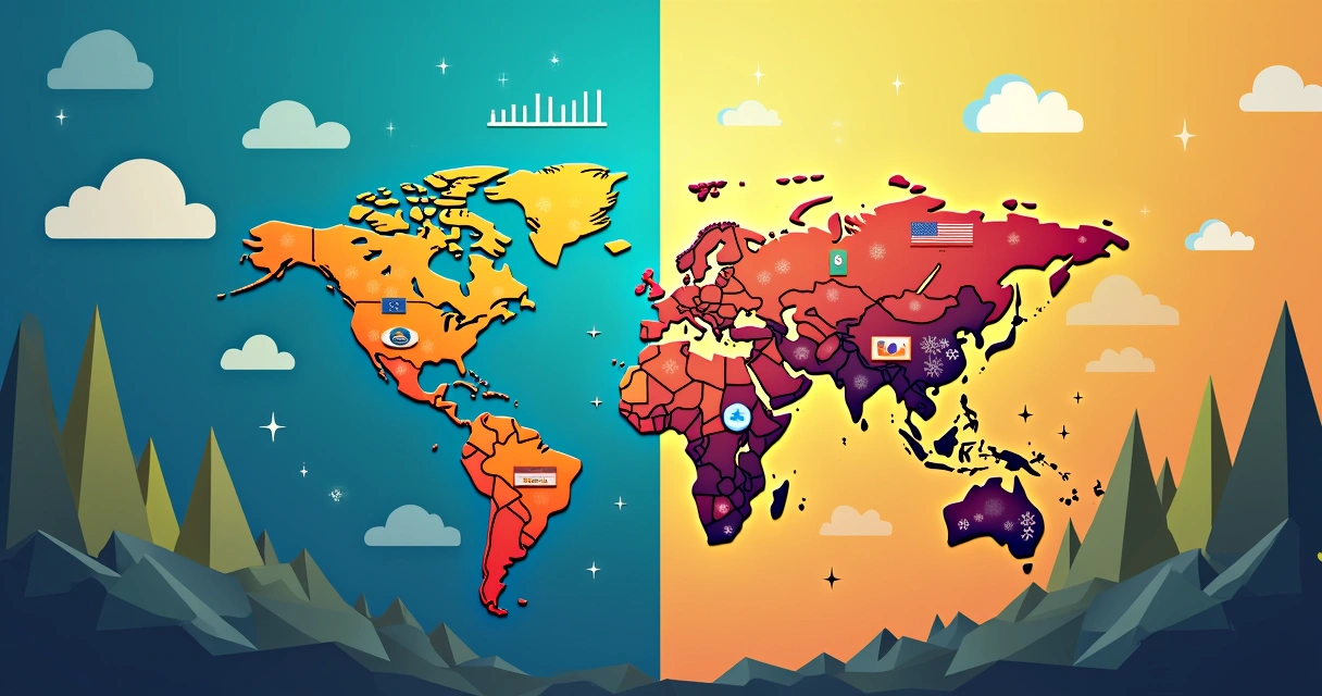 Carteira de investimentos ilustrada com ativos do Brasil e exterior 