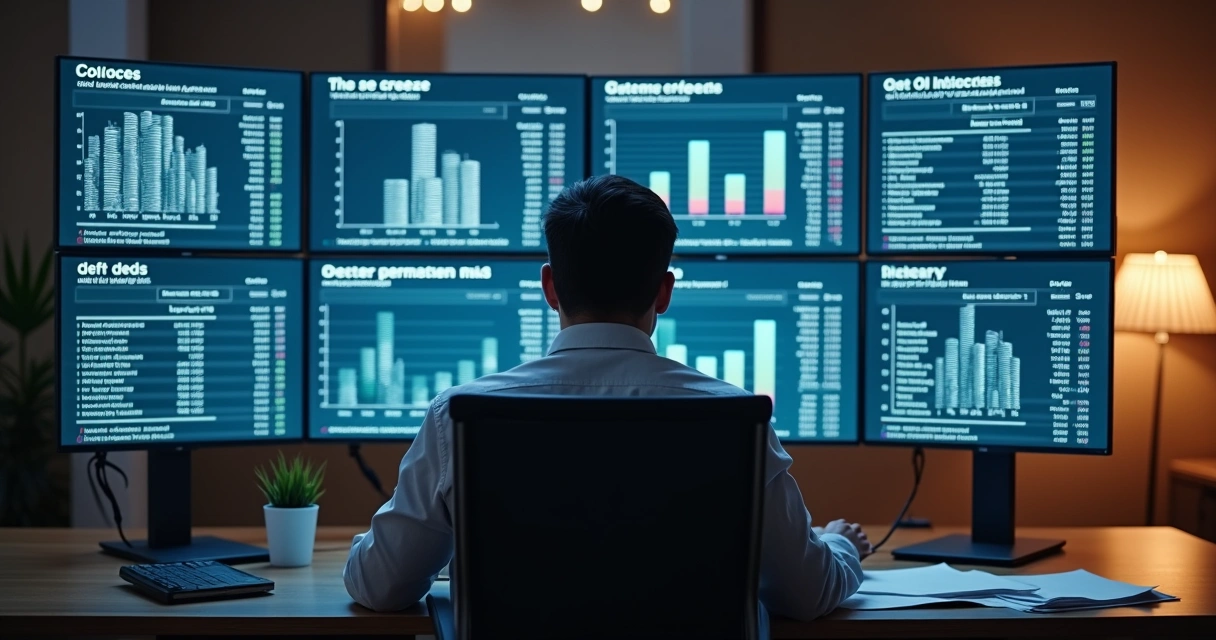 Tabela com indicadores de dívidas de fundos imobiliários em tela de computador 