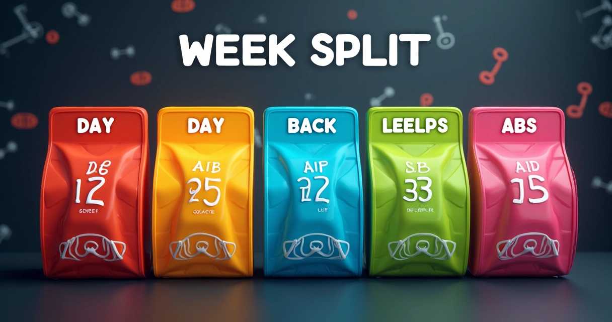 Divisão dos grupos musculares em um quadro visual 