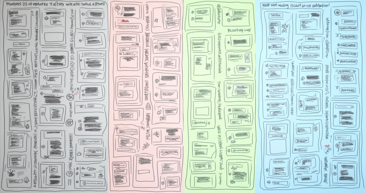 Divisão visual de um mailing segmentado e mailing comum 