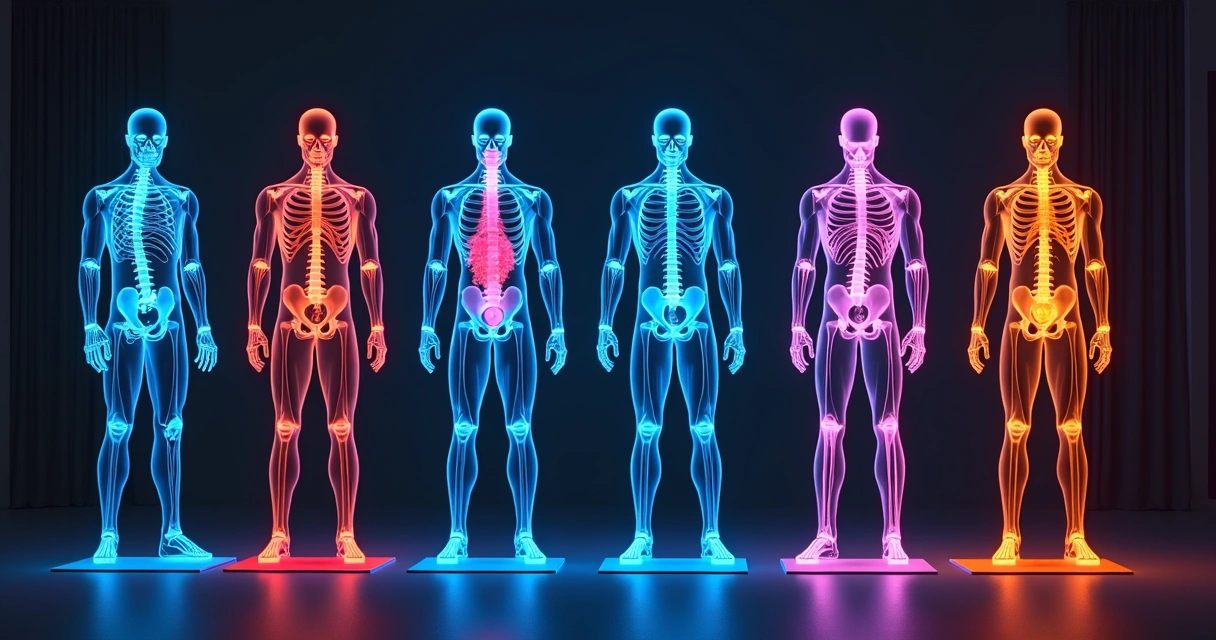Estrutura visual dos grupos musculares divididos em treino ABCDE