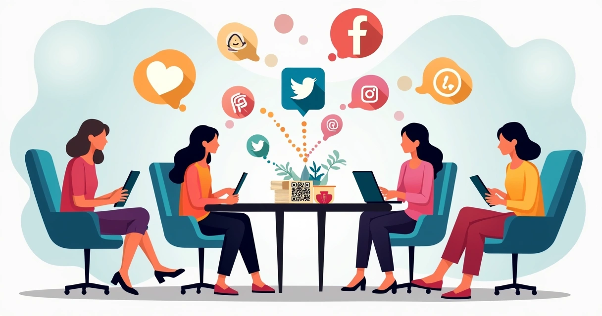 Divulgação de catálogo digital em redes sociais 
