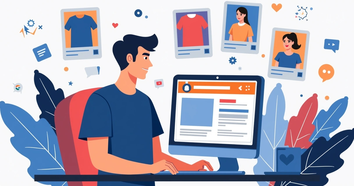 Posts de produtos personalizados em redes sociais 