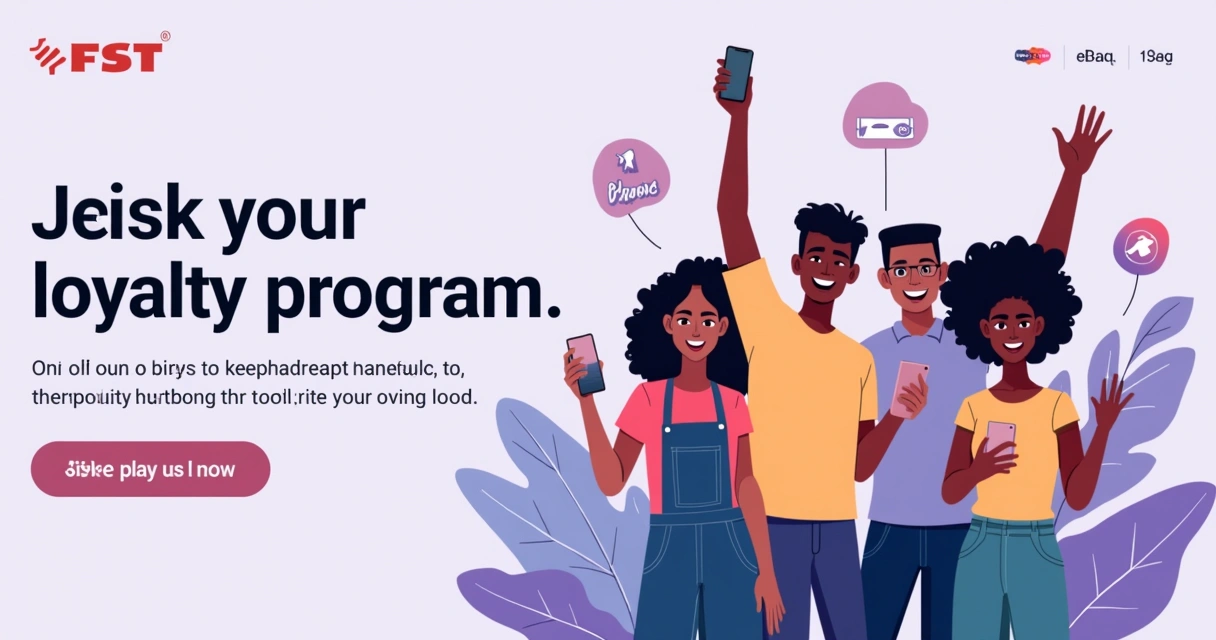 Banner digital anunciando programa de fidelidade de e-commerce 