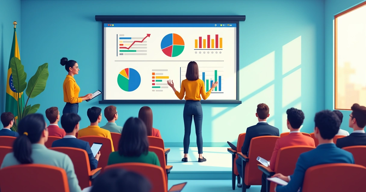 Equipe apresenta relatório de transparência para público e imprensa em auditório 