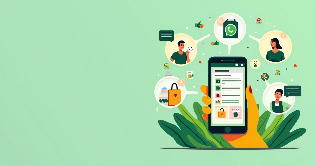 Compartilhamento de catálogo digital pelo WhatsApp e redes sociais 
