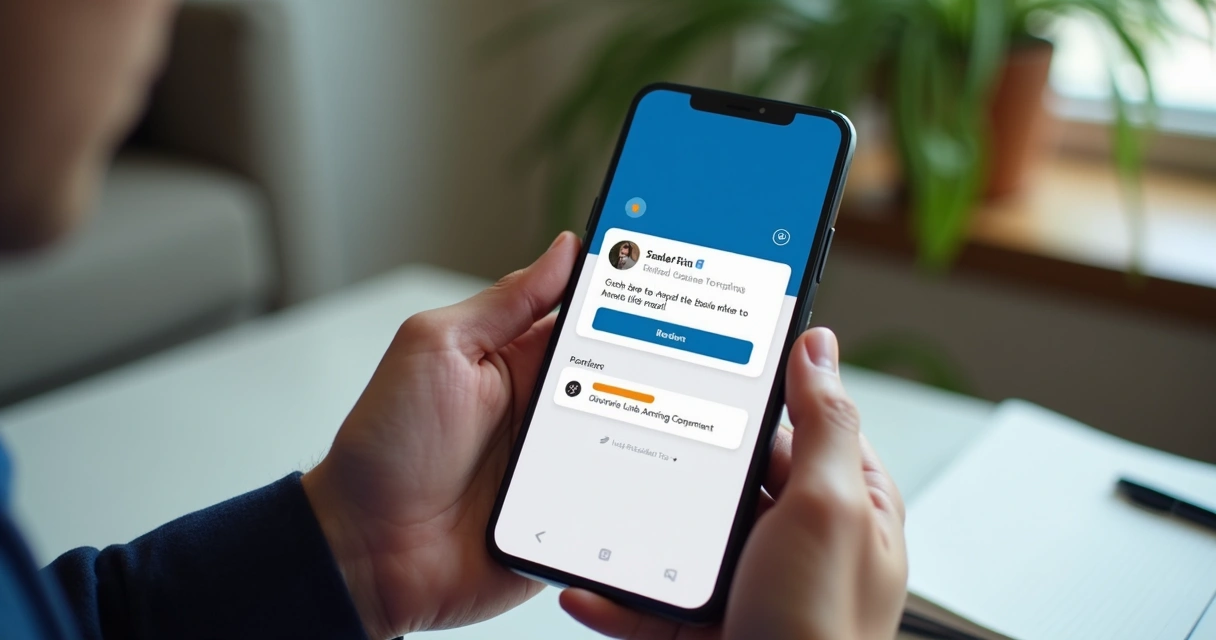Mensagem personalizada sendo enviada como DM no LinkedIn 